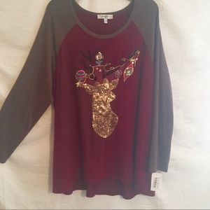 Ladies New 2X Christmas Sweater by Moa Moa